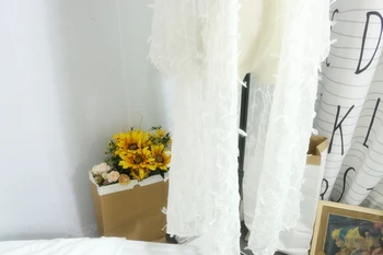 Kpop ROSE Pasakų stiliaus balta plunksna kutas ilgas cardigan megztinis moterims korėjos temperamentas ilgas rankovėmis ploni megztiniai