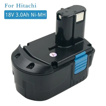 NI-MH 3000mAh Pakeitimo Hitachi 18V Baterija EB1812S EB1814SL EB1820L EB1824L EB1826HL C18DL elektrinių Įrankių Batteria