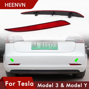 Heenvn Model3 Automobilio LED Bamperis Šviesos Galinis Rūko Žibintas Žibintas Posūkio Signalo Lemputė Reflektoriaus Objektyvas Tesla Model 3 Priedai 2020 Naujas