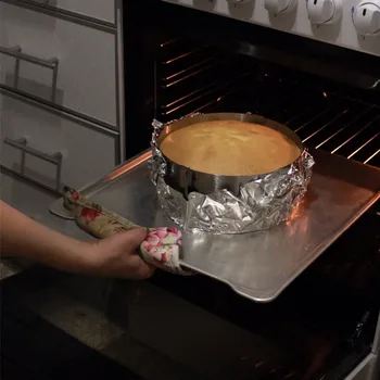 16-30CM Ištraukiamas Nerūdijančio Plieno Putėsiai Žiedas Kepimo Įrankių Rinkinys Tortas Pelėsių Reguliuojamas Torto Pjovimo Peilis tortas dekoravimo įrankiai