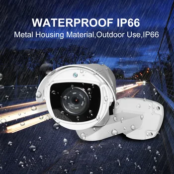 H. 265 / H. 264 5.0 MP PTZ IP Kamera 5X / 10X Optinis Priartinimas P2P Naktį lazerio spindulių 100m judesio aptikimo vandeniui monitoringo POE