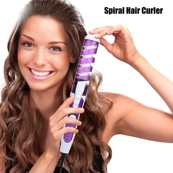 Spiralės Hair Curler Profesionalus Elektrinis Salonas Keramikos Plaukų Garbanoti Geležies Nešiojamų Magija Dvejoti Plaukų Formavimo Priemonės, Plaukų Lazdelė