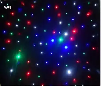 3*5m RGBW Starcloth Fone LED Užuolaidų Star Audinio Juosta, DJ, Vestuvės
