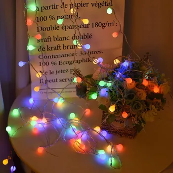 3M 20LEDs Led String Šviesos Lemputės Lauko Baterija Pasakų Dekoracijas Star Gėlių Naujųjų Metų, Kalėdų Eglučių Žiburiai Garliava