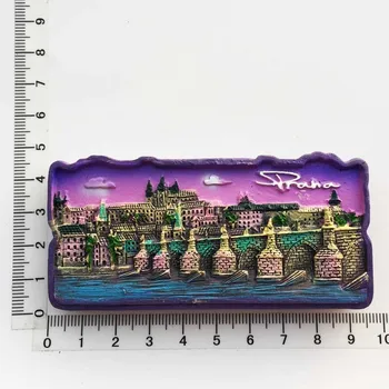 Čekija Prague Kultūrinio Kraštovaizdžio Turizmo Suvenyrai, Šaldytuvas Magnetai Ranka-dažytos Magnetinio Šaldytuvas Lipdukai Namų Dekoro