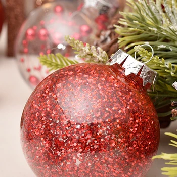 30pcs 6cm Kūrybos Kalėdų Kamuolys Apdailos Pakabukas Kalėdų Medžio Kabo Apdailos Prekių už Vestuves Namuose Naujųjų Metų Dovana