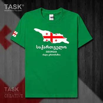 Gruzija GEO gruzijos sostinės Tbilisio t shirt mens naujas Viršūnes trumpomis rankovėmis drabužius palaidinukė nacionalinė komanda šalies žemėlapį atsitiktinis sporto 50