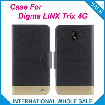 5 Spalvų Originalus! Digma LINX Trix 4G Atveju Aukštos Kokybės Flip Ultra-plonas Prabangus Odinis Apsaugos Atveju Padengti Telefono