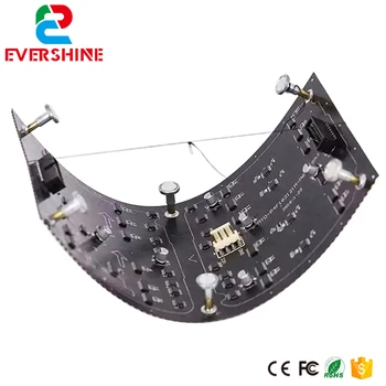 Evercollectvision HD SMD2121 256x128mm 64x32 Taškų Minkštas Patalpų P4 Lankstus Spalvotas LED Modulis Naudoti Maždaug LED Ekranas