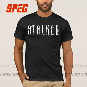 Atspausdinta T Shirts Stalker Žaidimas Spinduliuotės Spausdinti Marškinėliai Vyras Apvalios Apykaklės Trumpas Rankovėmis Tee Vyrų Spausdinti Savo Viršūnes Medvilnė
