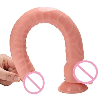 Thierry 4 spalvų super ilgio Dildo sekso žaislai moterims, realistiškas penis minkštas Dong Didelis Penis Penis Suaugusių Moterų Erotinis Sekso Produktai
