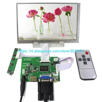 7 colių AT070TN83 V. 1 LCD ekranas + touch ekranas, HDMI monitoriaus tvarkyklės valdybos Audio Controller VGA 2AV už Aviečių Pi