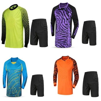 2020 Vartininkas Uniformas suaugusiųjų Futbolo Megztiniai Lavinimo Marškinėliai trumpomis Rankovėmis Marškinėliai Futbolo Sponge Raštas