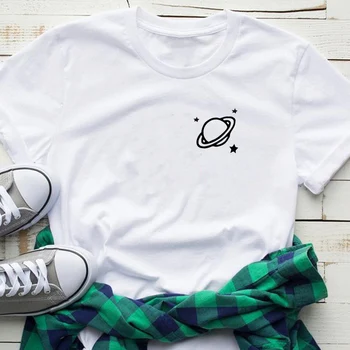 Vietos kišenėje marškinėliai tumblr marškinėliai moterims grafinis tee dovana paauglių drabužių spausdinti moteriški medvilniniai marškinėliai vasaros viršūnes