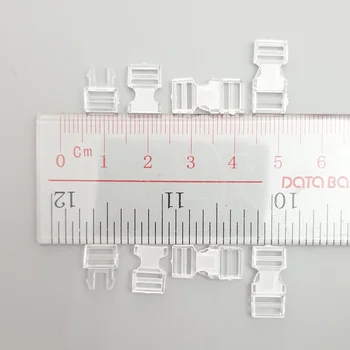 100sets skaidraus Plastiko Maža Mini Diržo Sagtis 