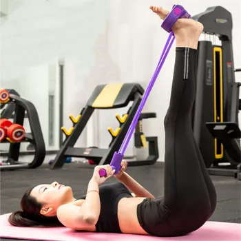 Sit-pedalas exerciser koja fitneso sporto extender elastinga traukti virvės atsparumas mankštos juostos jogos namų sporto salė