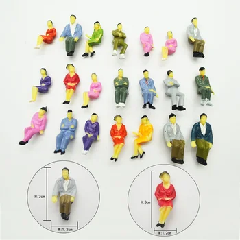 Miniatiūriniai Žmonės Dažytos Sumos 1:50 Žaislai Geležinkelio Traukinio Maketo ABS Plastiko Diorama Smėlio Lentelė Architektūros Scenos Kolekcija
