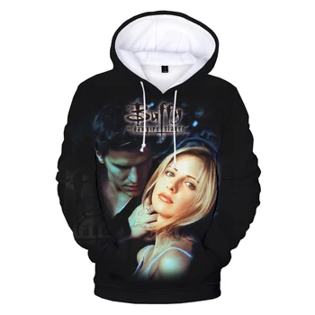 Buffy the Vampire Slayer 3D Spausdinimo Hoodie Palaidinės Vyrai Moterys Mados Atsitiktinis Hip-Hop Puloveris Harajuku Streetwear Hoodies
