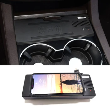 Mercedes Benz GLC X166 GL ML GLE W166 C292 2013-2019 QI telefonas, belaidis kroviklis greito įkrovimo plokštė priedai iPhone 8
