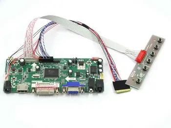 Yqwsyxl Kontrolės Valdyba Stebėti Rinkinys BT101IW03 V. 1 V1 HDMI+DVI+VGA LCD LED ekrano Valdiklio plokštės Tvarkyklės