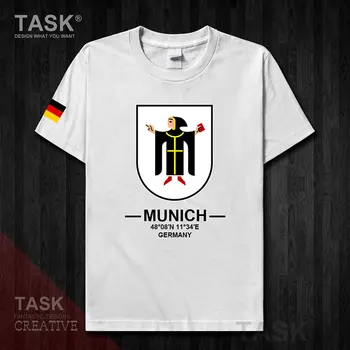 Miuncheno Miunchenas Marien platz Vokietija Europoje turistų miestas logotipą, suvenyrų mens sporto marškinėliai naujas mados dizaino viršūnes 100cotton tee 20