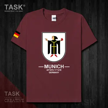 Miuncheno Miunchenas Marien platz Vokietija Europoje turistų miestas logotipą, suvenyrų mens sporto marškinėliai naujas mados dizaino viršūnes 100cotton tee 20
