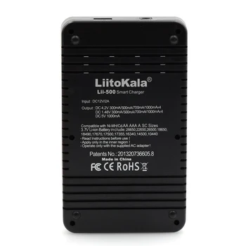 LiitoKala lii-500 LCD), 3,7 V 1.2 V 18650 26650 16340 14500 10440 18500 Baterijos Kroviklis , originalus LiitoKala gamyklos lii500