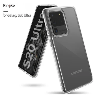 Ringke Fusion Galaxy S20 Ultra Silikono Atveju Lankstus ir Skaidrios Tpu Sunku VNT Galinį Dangtelį Hibridas