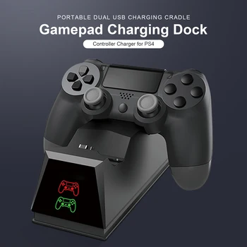 PS4 Valdytojas Kreiptuką Rankena USB Įkroviklio Stovas Greito Įkrovimo Docking Station žaidimų pulto Playstation 4 PS4 Slim Pro Stendas