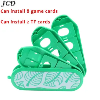 JCD Gyvūnų kirtimo Žaidimo Kortų atminties Nintendo Jungiklis Sunkiai Shell talpinimo Nešiojamų kortelės Padengti 10in1 Priedai