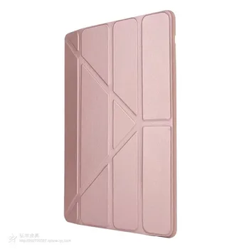 Case For iPad 2 / iPad 3 / iPad 4 Case Silikoninis Minkštas Atgal PU Odos Smart Cover for Apple iPad 4 Atveju Multi-kampas Stovi