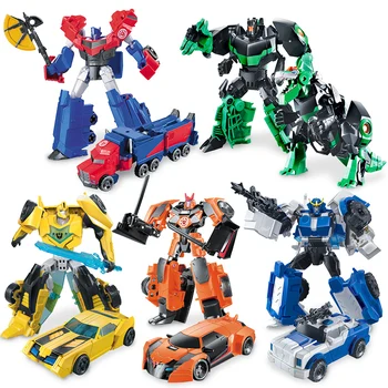 18cm Transformacijos Žaislai Robotas Dinozauras, Automobilių Autobot Modelis Veiksmų Skaičius, Žaislai, Lėlės, Animacinių filmų Plastikiniai Žaislai