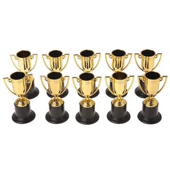 10vnt Saugus ekologiška ABS Aukso Puodeliai Trofėjus Sporto Nugalėtojas Švietimo Rekvizitai Vaikai Apdovanoti Prizais Žaislai Vaikams Žaidimas