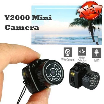 Y2000 Full HD Kamera, Mini Kameros Oro DV aerofotografija Judesio Aptikimo Metalo fotoaparatas