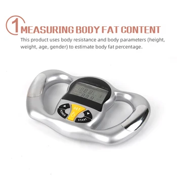 HealthFat Matavimo Priemonės Rankiniai 6 Sekundes KMI Metrų Sveikatos Analizatorius Stebėti Priemonės kūno riebalų stebėti, Sveikatos ir Fitneso