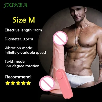 FXINBA 3 Dydis Tikroviškas Dildo, Vibratoriai Nuotolinio Didelis Didžiulį Varpą Klitorio Vibratorius G Spot Suaugusiųjų Sekso Žaislai Moterims, Masturbator Žaislas