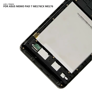 Lcd ekranas + touch ekrano skydelis skaitmeninis keitiklis komplektuojami su rėmo Asus Memo pad7 ME176 ME176C ME176CX k013