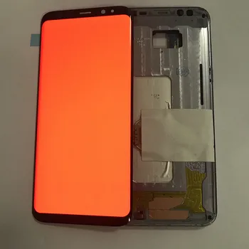 Rodyti S8 Plius LCD SAMSUNG Galaxy S8 Plius G955 G955F Touch Ekranas Su Rėmu Burn-in Shadow lcd