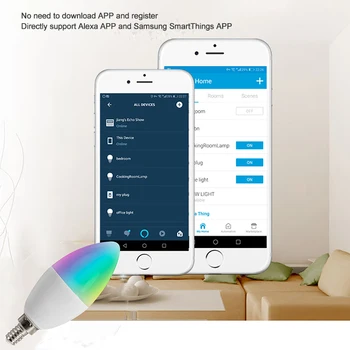 Tuya Zigbee 3.0 Smart Žvakių Lemputė Balsu Su Alexa 