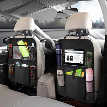 Nauji 2VNT Automobilių Organizatorius Ateityje Kilimėliai Backseat Automobilių Organizatorius Kelionių Ateityje Kilimėliai galinės Sėdynės, Automobilio Gynėjas su Touch Screen Tablet Turėtojas