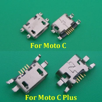 100vnt Už Moto C PLIUS Cplus XT1723 XT1724 micro usb įkrovimo įkrovimo jungtį prijunkite dock lizdas uosto