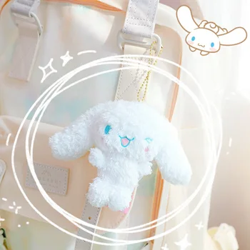 1Pc Naujas Japonų Animie melodija Kuromi PC pliušiniai žaislai, minkšti pudingas šuo pliušinis lėlės maišelį pakabukas keychain mergina dovanos