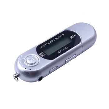 USB, MP3 Muzikos Grotuvas, Skaitmeninis LCD Ekranas Parama 32GB TF Card & FM Radijas Su Mikrofonu Juoda Mėlyna Mp3 Grotuvas
