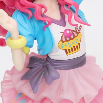 Mano Mažai Pony Draugystė, Magija Duomenys Statula Pinkie Pie Bishoujo PVC figūrėlių, Kolekcines, Modelis Vaikas Lėlės, Žaislai 22cm