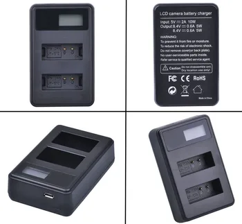 Baterijos (2-Pack) + Kroviklis Sony Cyber-shot DSC-HX50V,DSC-HX50,DSC-HX60, DSC-HX80, DSC-HX90,DSC-HX90V, DSC-HX95, DSC-HX99