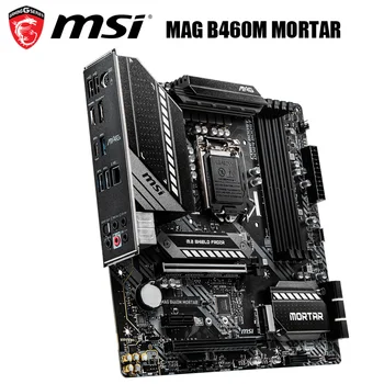 Naujas MSI MAG B460M SKIEDINIO Plokštė DDR4 Intel B460 LGA 1200 128 GB PCI-E 3.0 M. 2 Originalus Stalinis MSI B460 Mainboard 1200 DDR4