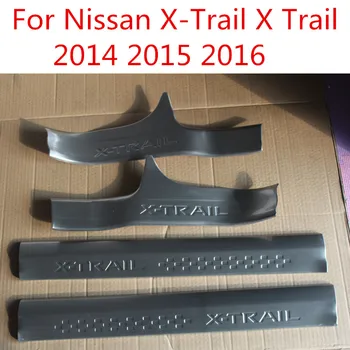 Auto Durų Slenksčio Nusitrinti Plokštė Guard Sveiki Pedalo Lipdukai Nissan X-Trail X Trail Xtrail T32-2018 M. Automobilių Optikos Reikmenys