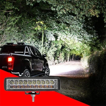 CarBar LED Off-road Darbo Potvynių Šviesos Spindulį, Vairuojant Priešrūkinis Žibintas Darbo Lemputė 6 colių 60W 20LED 12V Automobilio Aukštos kokybės