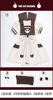 Anime Tualetas-Privalo Hanako-kun Yashiro Nene Ningning Lolita Dress Cosplay Kostiumas Helovinas Kostiumas Moterims, Apranga Nauja 2020 m.