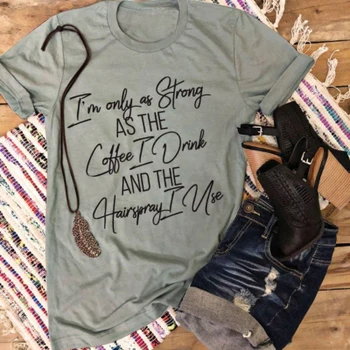 Aš esu Tik tokia pat Stipri, t-shirt šūkis moterų mergina dovana Krikščionių viršūnes mados Biblija krikšto tikėjimo Jėzaus tees grunge tumblr meno marškinėliai